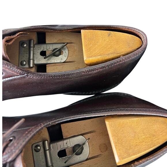 Vintage Lloyd & Haig Custom Built Brown Leather Oxfords Dress Shoes USA Men’s 7 main image 7